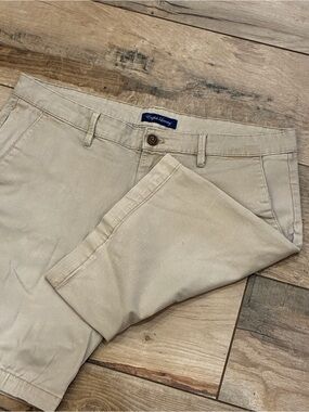 English Laundry Men's Flat Front Chinos in Beige